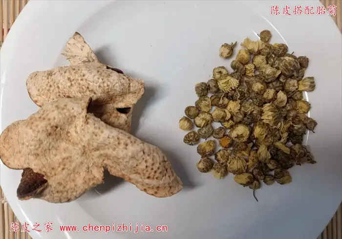 陈皮胎菊泡水喝