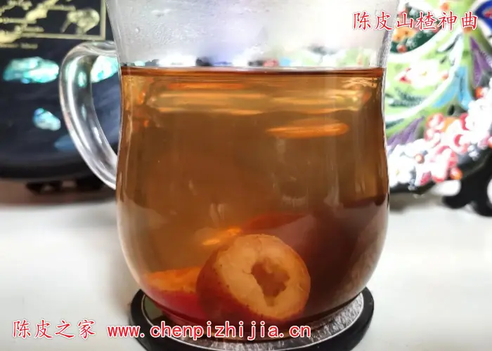陈皮山楂神曲一起冲泡