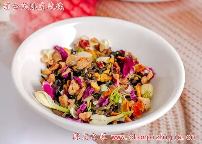 蒲公英陈皮玫瑰泡水