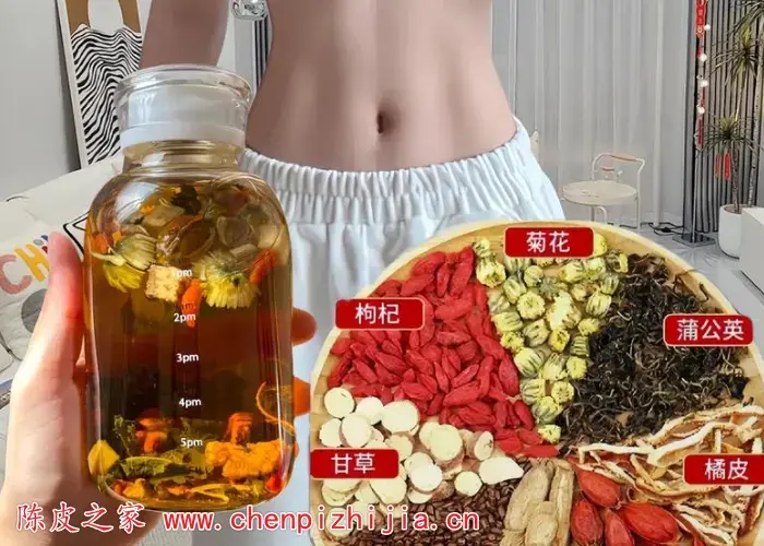 陈皮黄芪玫瑰蒲公英可以一起泡水喝吗