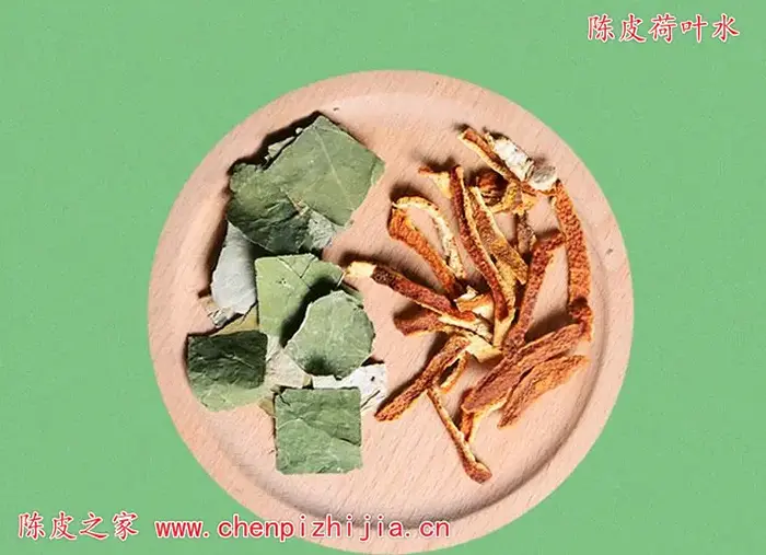 陈皮荷叶搭配泡水喝