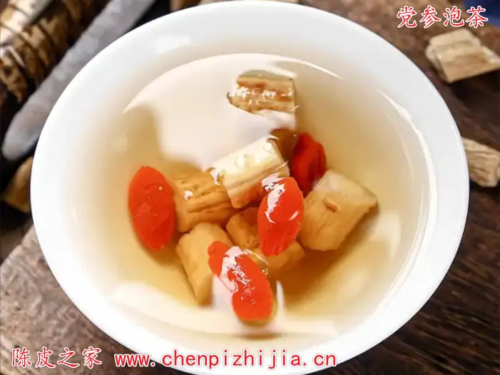 党参泡茶图片