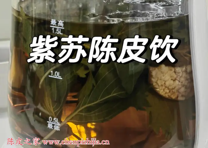 紫苏陈皮泡水喝