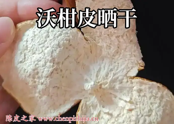 沃柑皮晒干